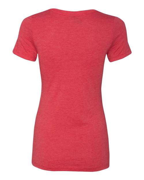 Next Level 6710 Women’s Triblend T-Shirt - Vintage Red - back