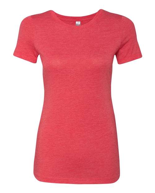 Next Level 6710 Women’s Triblend T-Shirt - Vintage Red - front
