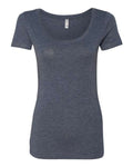 Next Level 6730 Women’s Triblend Scoop Neck T-Shirt - Vintage Navy - front