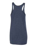 Next Level 6733 Women’s Triblend Racerback Tank - Vintage Navy - back