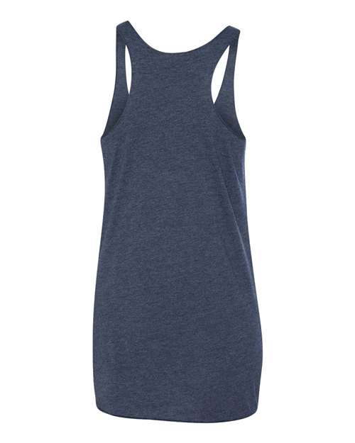 Next Level 6733 Women’s Triblend Racerback Tank - Vintage Navy - back