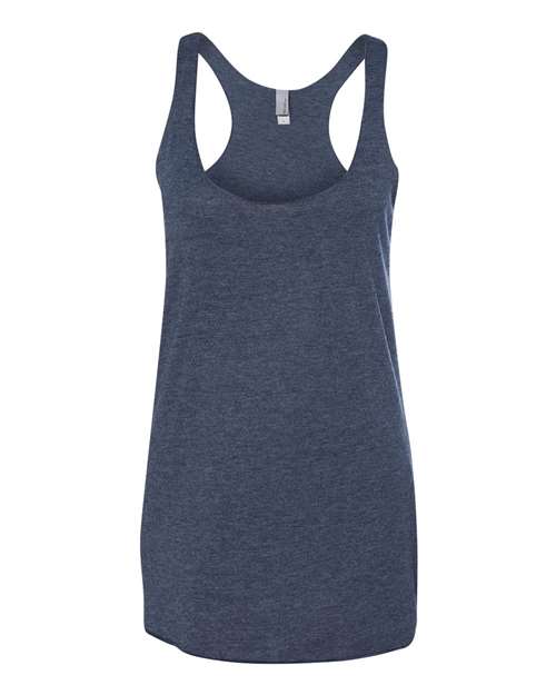 Next Level 6733 Women’s Triblend Racerback Tank - Vintage Navy - front