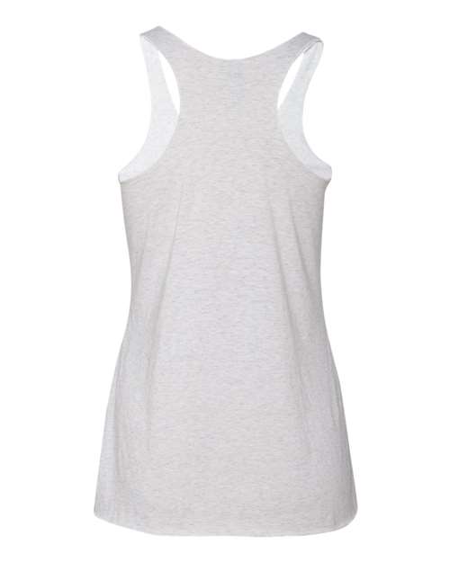 Next Level 6733 Women’s Triblend Racerback Tank - Heather White - back