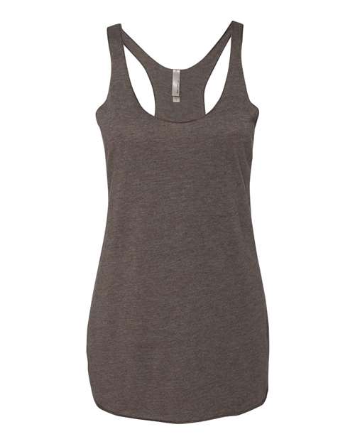 Next Level 6733 Women’s Triblend Racerback Tank - Macchiato - front
