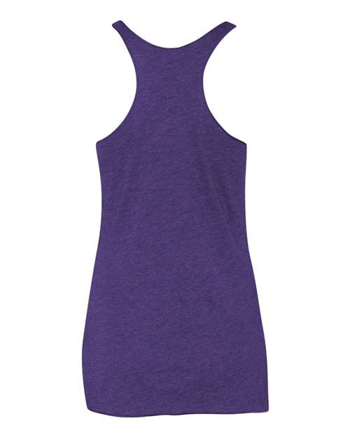 Next Level 6733 Women’s Triblend Racerback Tank - Purple Rush - back