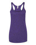 Next Level 6733 Women’s Triblend Racerback Tank - Purple Rush - front