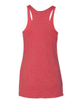 Next Level 6733 Women’s Triblend Racerback Tank - Vintage Red - back