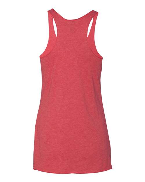 Next Level 6733 Women’s Triblend Racerback Tank - Vintage Red - back