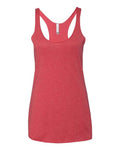 Next Level 6733 Women’s Triblend Racerback Tank - Vintage Red - front