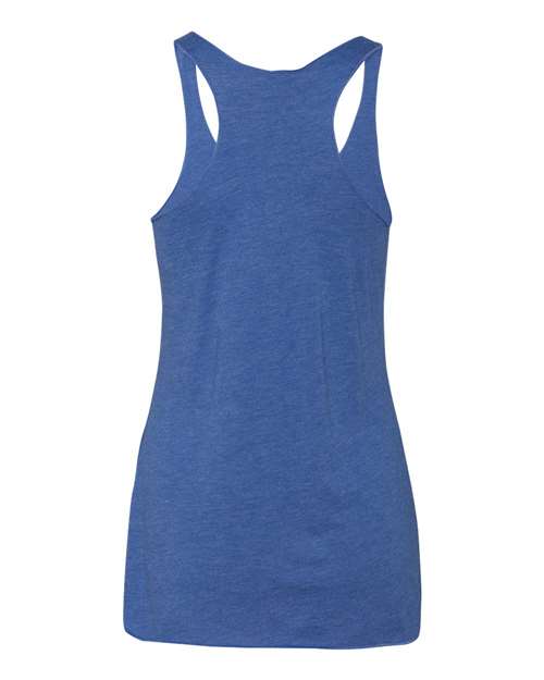 Next Level 6733 Women’s Triblend Racerback Tank - Vintage Royal - back