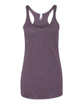 Next Level 6733 Women’s Triblend Racerback Tank - Vintage Purple - front
