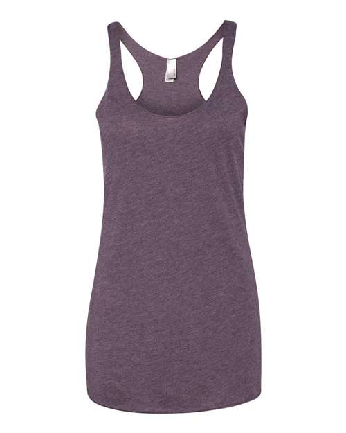 Next Level 6733 Women’s Triblend Racerback Tank - Vintage Purple - front