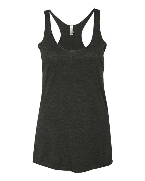 Next Level 6733 Women’s Triblend Racerback Tank - Vintage Black - front