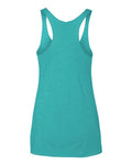 Next Level 6733 Women’s Triblend Racerback Tank - Tahiti Blue - back