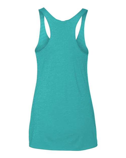 Next Level 6733 Women’s Triblend Racerback Tank - Tahiti Blue - back