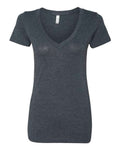 Next Level 6740 Women’s Triblend Deep V-Neck T-Shirt - Vintage Navy - front