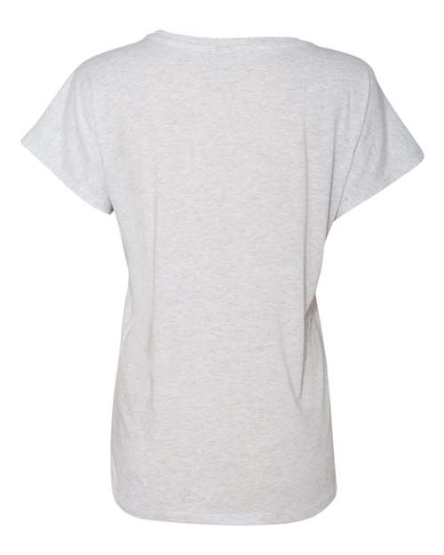 Next Level 6760 Women’s Triblend Dolman T-Shirt - Heather White - back