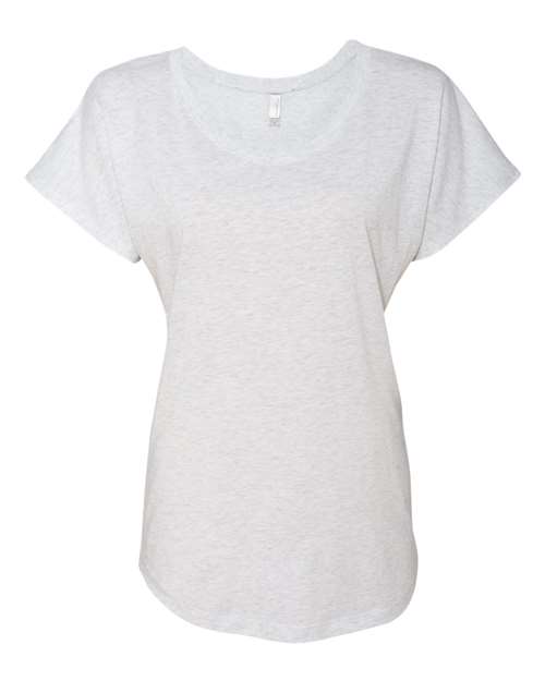Next Level 6760 Women’s Triblend Dolman T-Shirt - Heather White - front