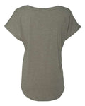 Next Level 6760 Women’s Triblend Dolman T-Shirt - Venetian Grey - back