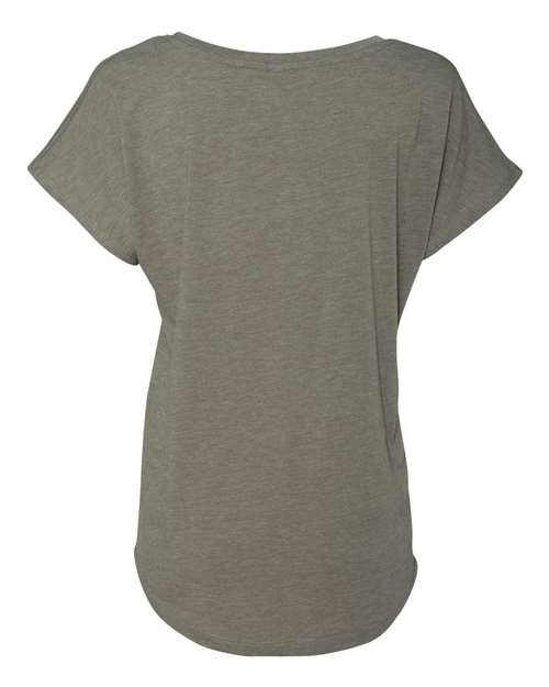 Next Level 6760 Women’s Triblend Dolman T-Shirt - Venetian Grey - back