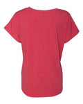 Next Level 6760 Women’s Triblend Dolman T-Shirt - Vintage Red - back