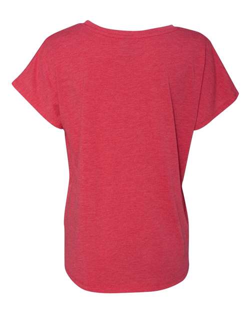 Next Level 6760 Women’s Triblend Dolman T-Shirt - Vintage Red - back