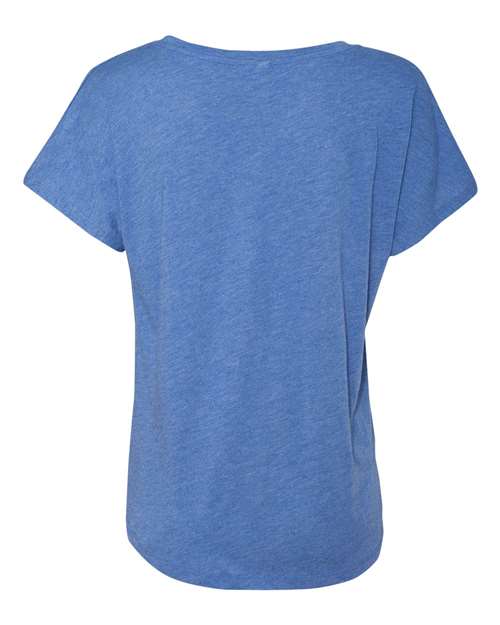 Next Level 6760 Women’s Triblend Dolman T-Shirt - Vintage Royal - back