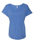 Next Level 6760 Women’s Triblend Dolman T-Shirt - Vintage Royal - front