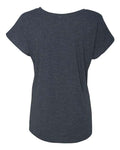 Next Level 6760 Women’s Triblend Dolman T-Shirt - Vintage Navy - back