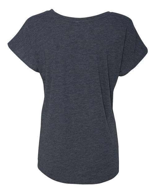 Next Level 6760 Women’s Triblend Dolman T-Shirt - Vintage Navy - back