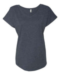 Next Level 6760 Women’s Triblend Dolman T-Shirt - Vintage Navy - front