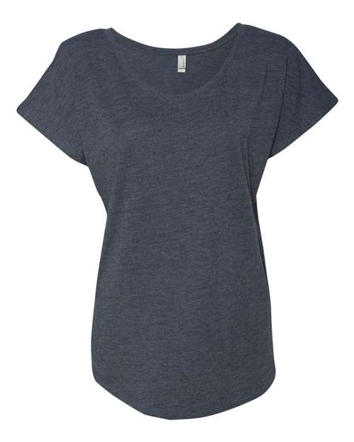 Next Level 6760 Women’s Triblend Dolman T-Shirt - Vintage Navy - front