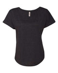 Next Level 6760 Women’s Triblend Dolman T-Shirt - Vintage Black - front