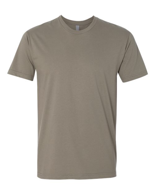 Next Level 3600 Unisex Cotton T-Shirt - Warm Grey - flat front