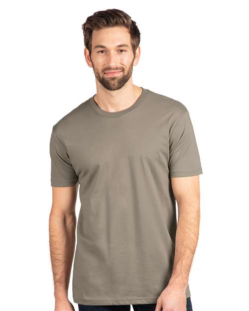 Next Level 3600 Unisex Cotton T-Shirt - Warm Grey - model front