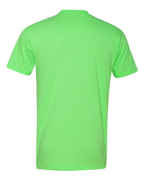 Next Level 6210 CVC T-Shirt - Neon Heather Green - back