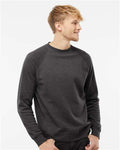 Independent Trading Co. PRM30SBC Unisex Special Blend Raglan Crewneck Sweatshirt - Carbon - model front
