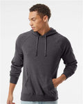 Independent Trading Co. PRM33SBP Unisex Special Blend Raglan Hooded Sweatshirt - Carbon - model front