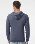 Independent Trading Co. PRM33SBP Unisex Special Blend Raglan Hooded Sweatshirt - Midnight Navy - model back