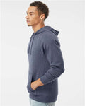 Independent Trading Co. PRM33SBP Unisex Special Blend Raglan Hooded Sweatshirt - Midnight Navy - model side