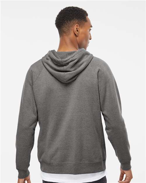 Independent Trading Co. PRM33SBP Unisex Special Blend Raglan Hooded Sweatshirt - Nickel - model back