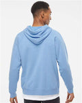 Independent Trading Co. PRM33SBP Unisex Special Blend Raglan Hooded Sweatshirt - Pacific - model back