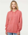 Independent Trading Co. PRM33SBP Unisex Special Blend Raglan Hooded Sweatshirt - Pomegranate - model front