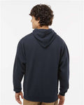 J. America 8815 Men's Tailgate Hooded Sweatshirt - Navy - model back