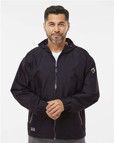 DRI DUCK 5335 Unisex Torrent Waterproof Hooded Jacket - Black - model front