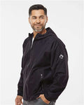DRI DUCK 5335 Unisex Torrent Waterproof Hooded Jacket - Black - model side