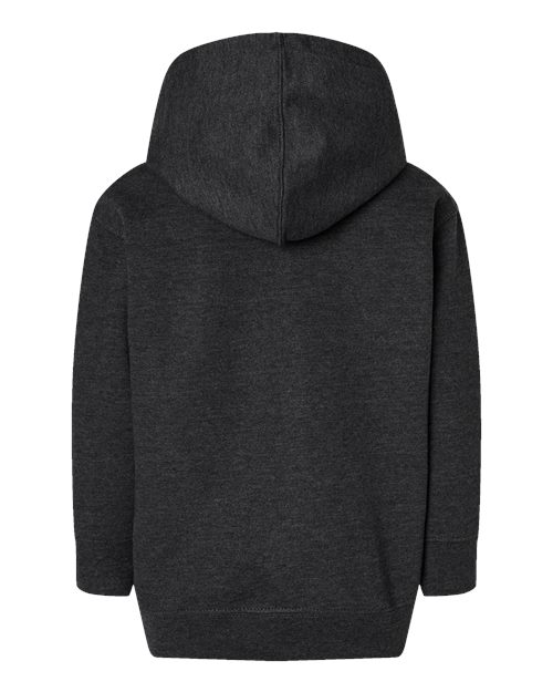 Rabbit Skins 3346 Toddler Full-Zip Fleece Hoodie Sweatshirt - Vintage Smoke - back