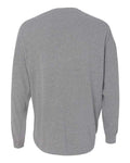 J. America 8229 Unisex Game Day Jersey Long Sleeve T-Shirt - Oxford - back