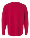 J. America 8229 Unisex Game Day Jersey Long Sleeve T-Shirt - Red - back