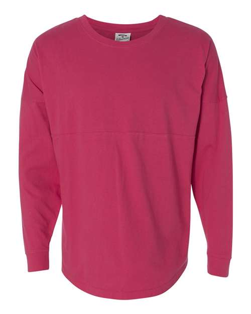 J. America 8229 Unisex Game Day Jersey Long Sleeve T-Shirt - Wildberry - front